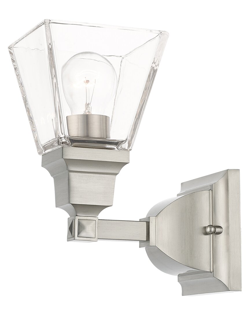 Livex Lighting 1-light Brushed Nickel Sconce