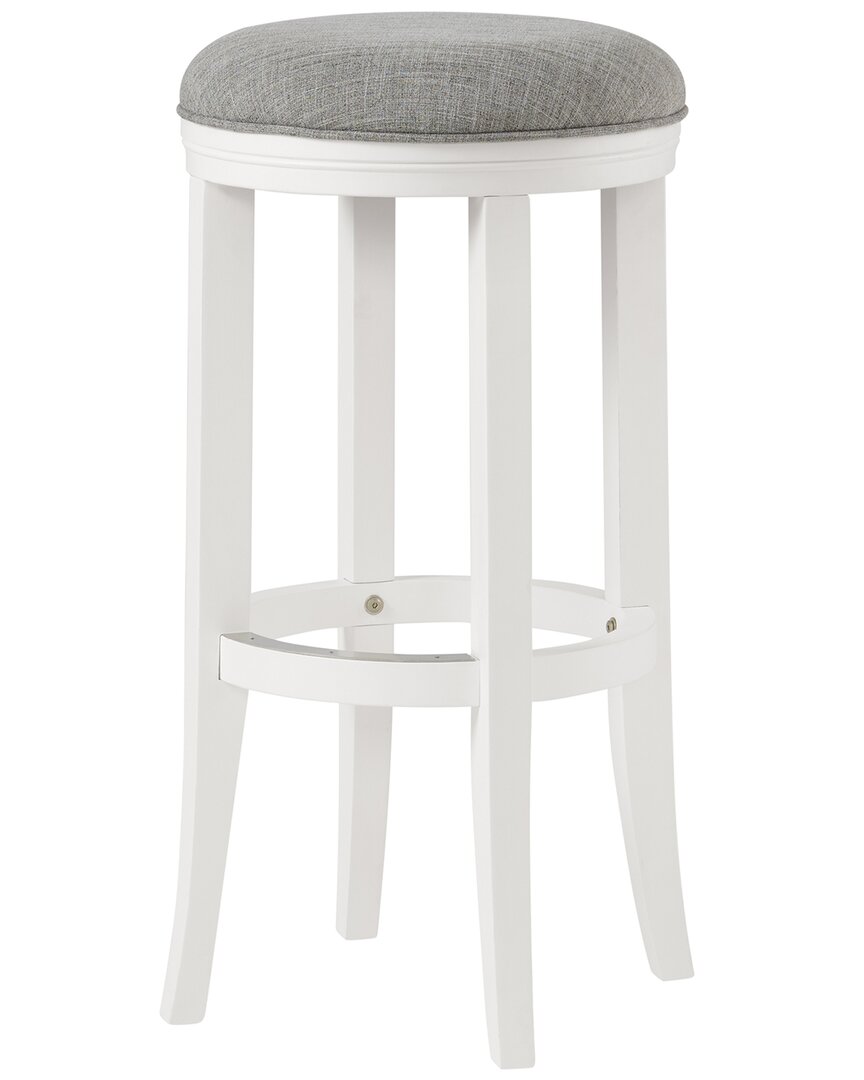 Alaterre Natick Bar Height Stool In White
