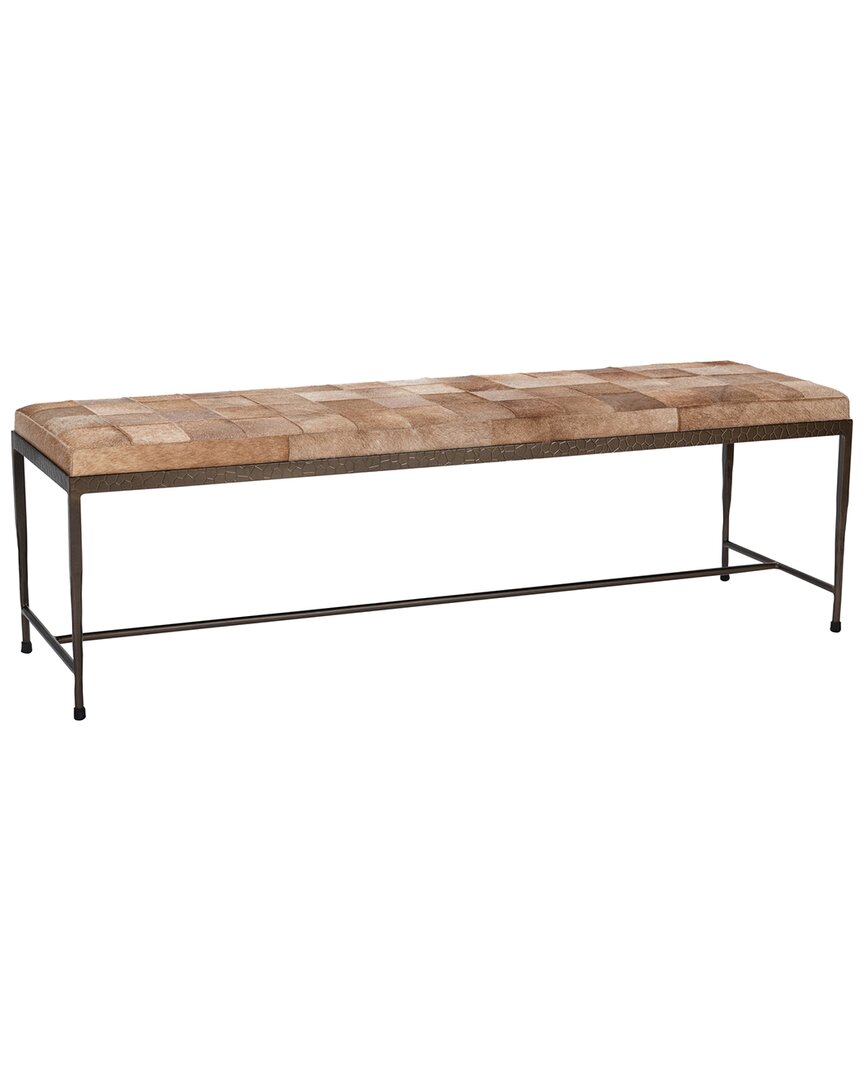 Classic Home Achen Hair-on-hide Bench