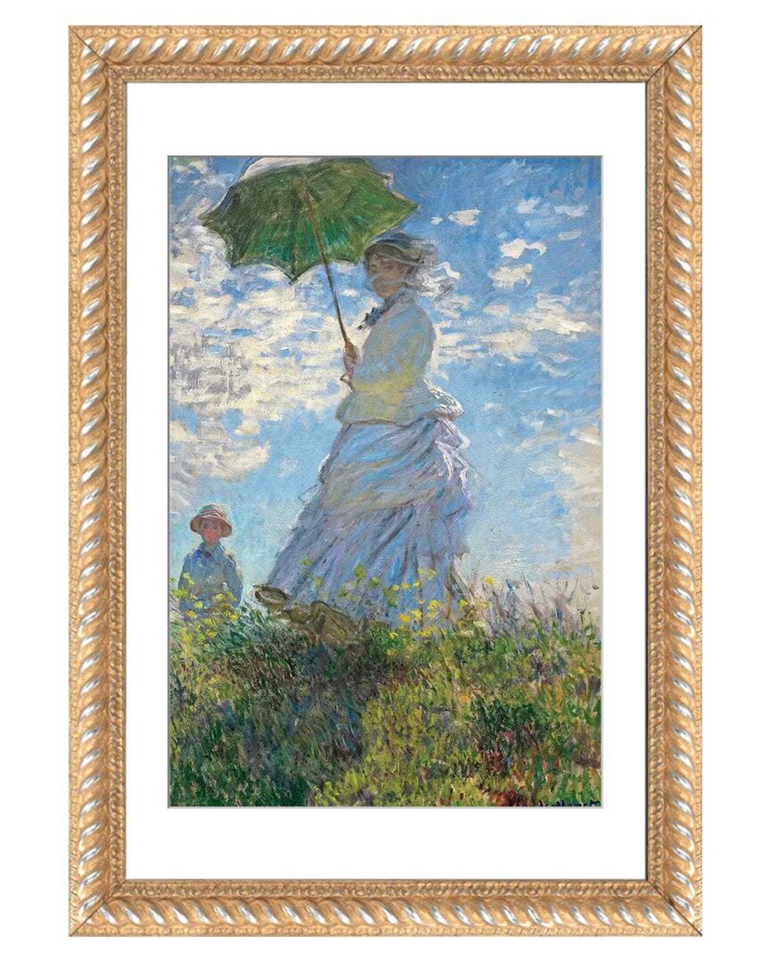 Icanvas Woman With A Parasol - Madame Monet & Her Son, 1875 By Claude Monet Wall Art
