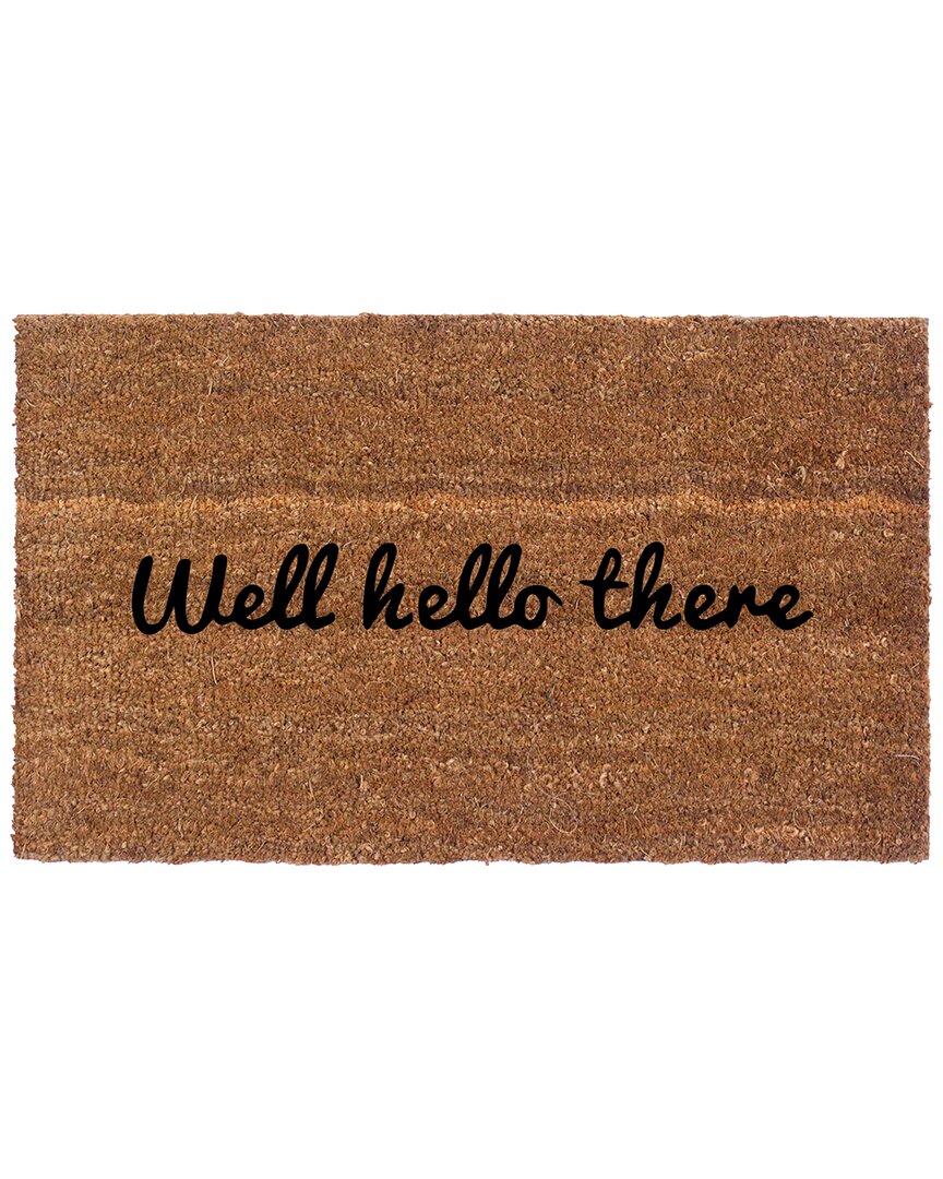 Shop Coco Mats N More Well Hello There Doormat In Multicolor