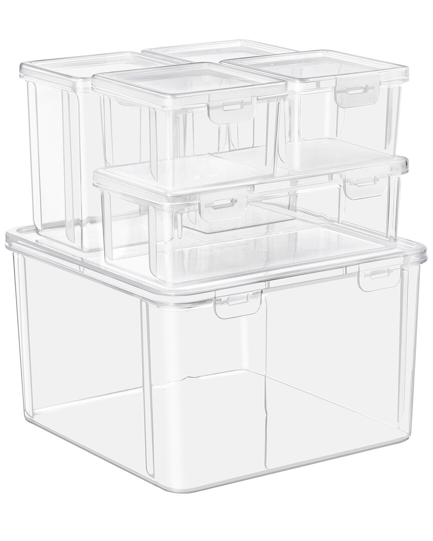 Sorbus 6pc Hardware Storage Container Set With Lids
