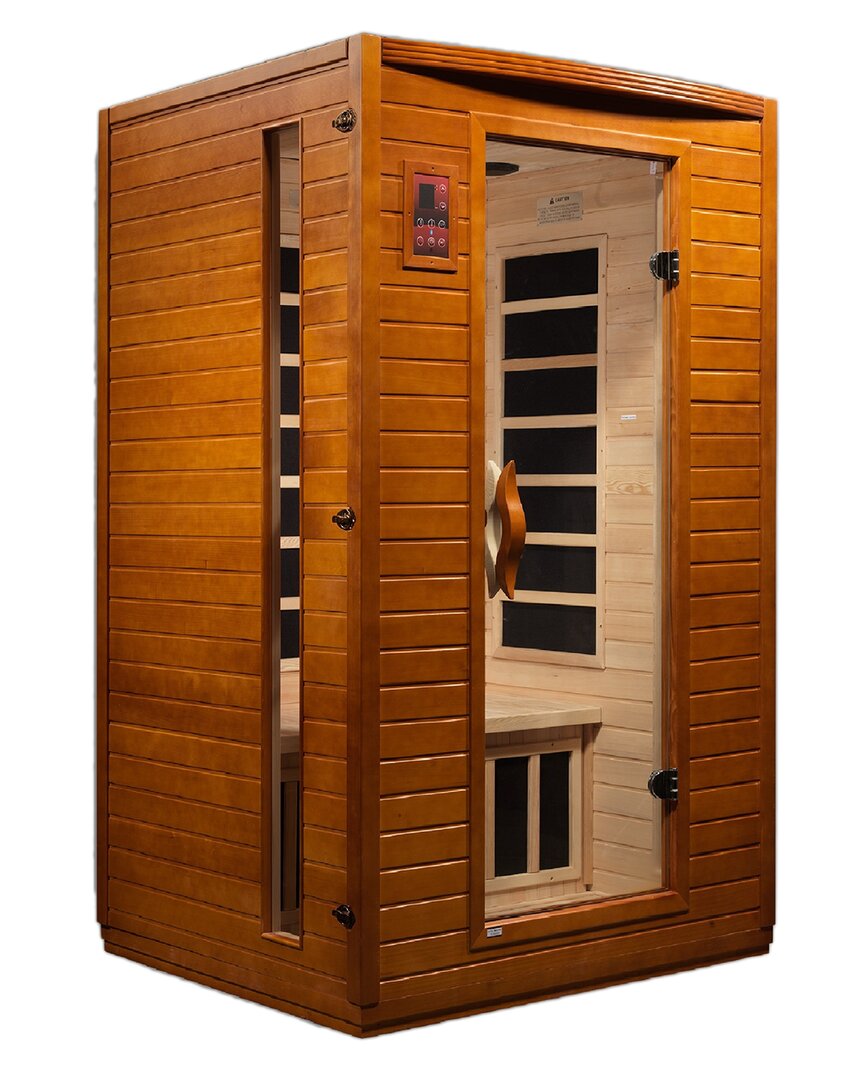 Dynamic Saunas Versailles 2-person Low Emf (under 8mg) Far Infrared Sauna  Natural In Brown