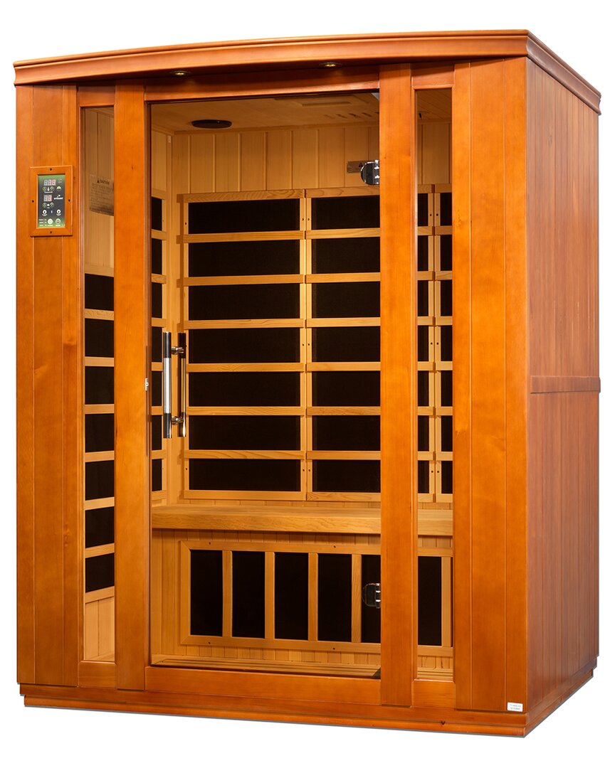 Dynamic Saunas Bellagio 3-person Low Emf (under 8mg) Far Infrared Sauna  Natural In Black