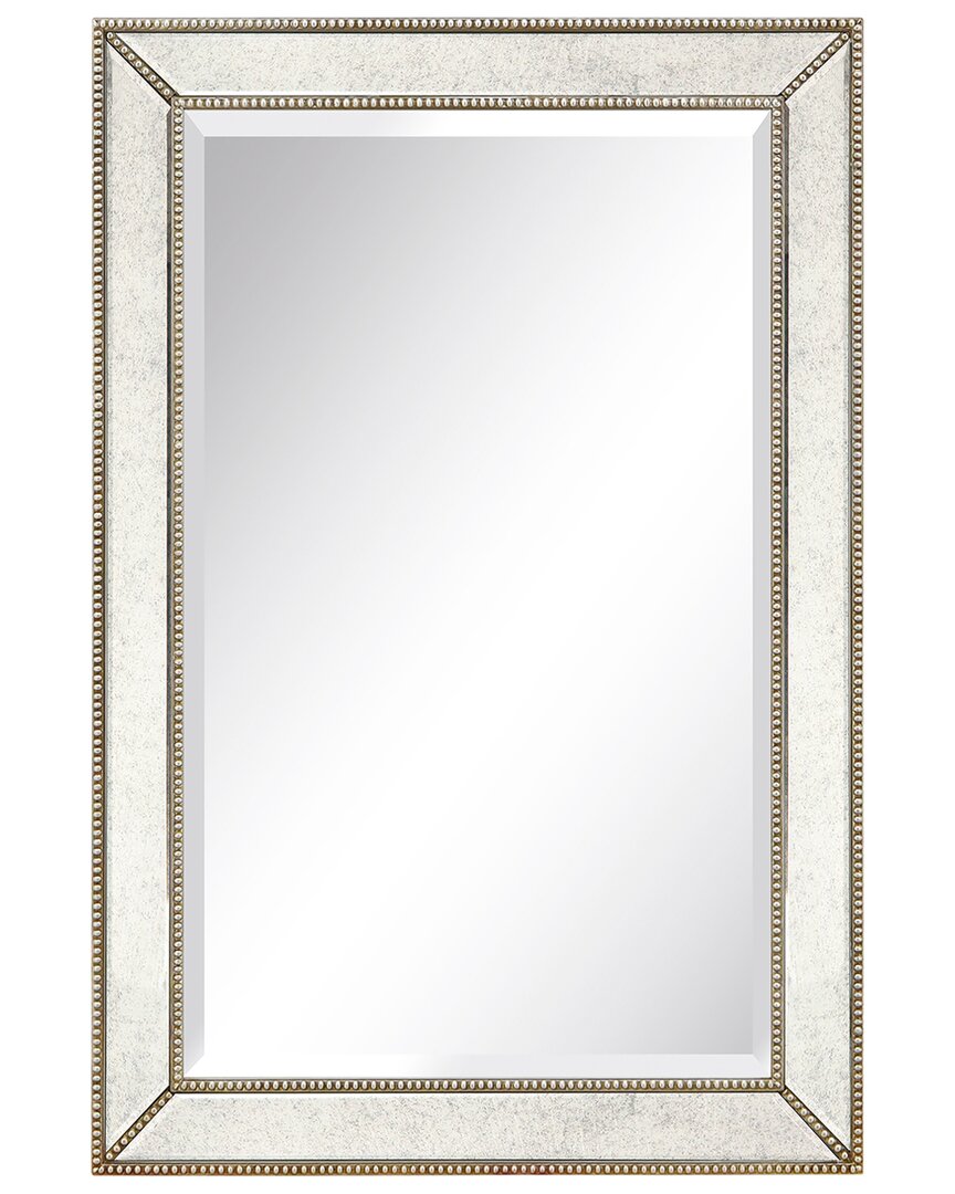 Empire Art Direct Solid Wood Frame Covered With Beveled Antique Mirror Panels In Champagne