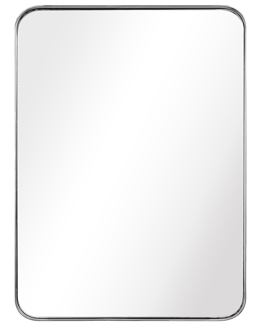 Empire Art Direct Ultra Polished Silver Stainless Steel Rectangle Wall Mirror