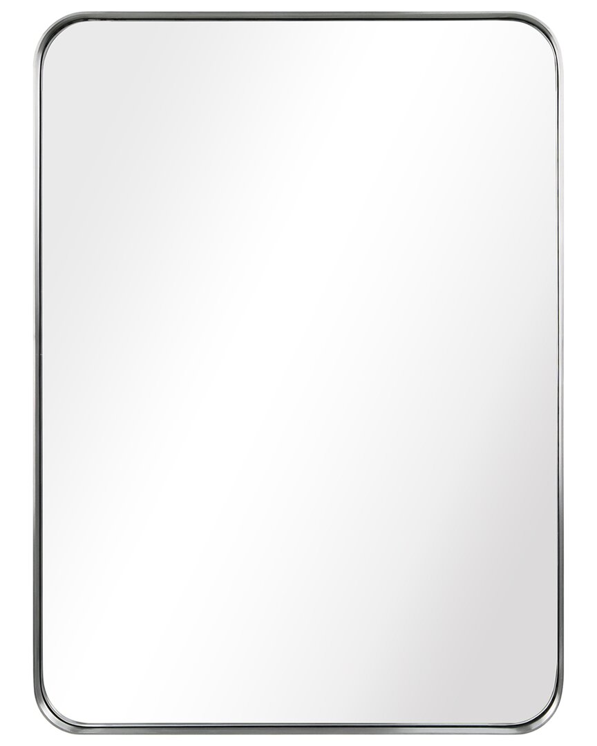 Empire Art Direct Ultra Brushed Silver Stainless Steel Rectangle Wall Mirror