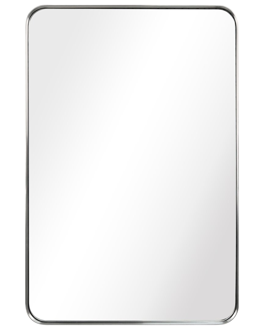 Empire Art Direct Ultra Brushed Silver Stainless Steel Rectangle Wall Mirror