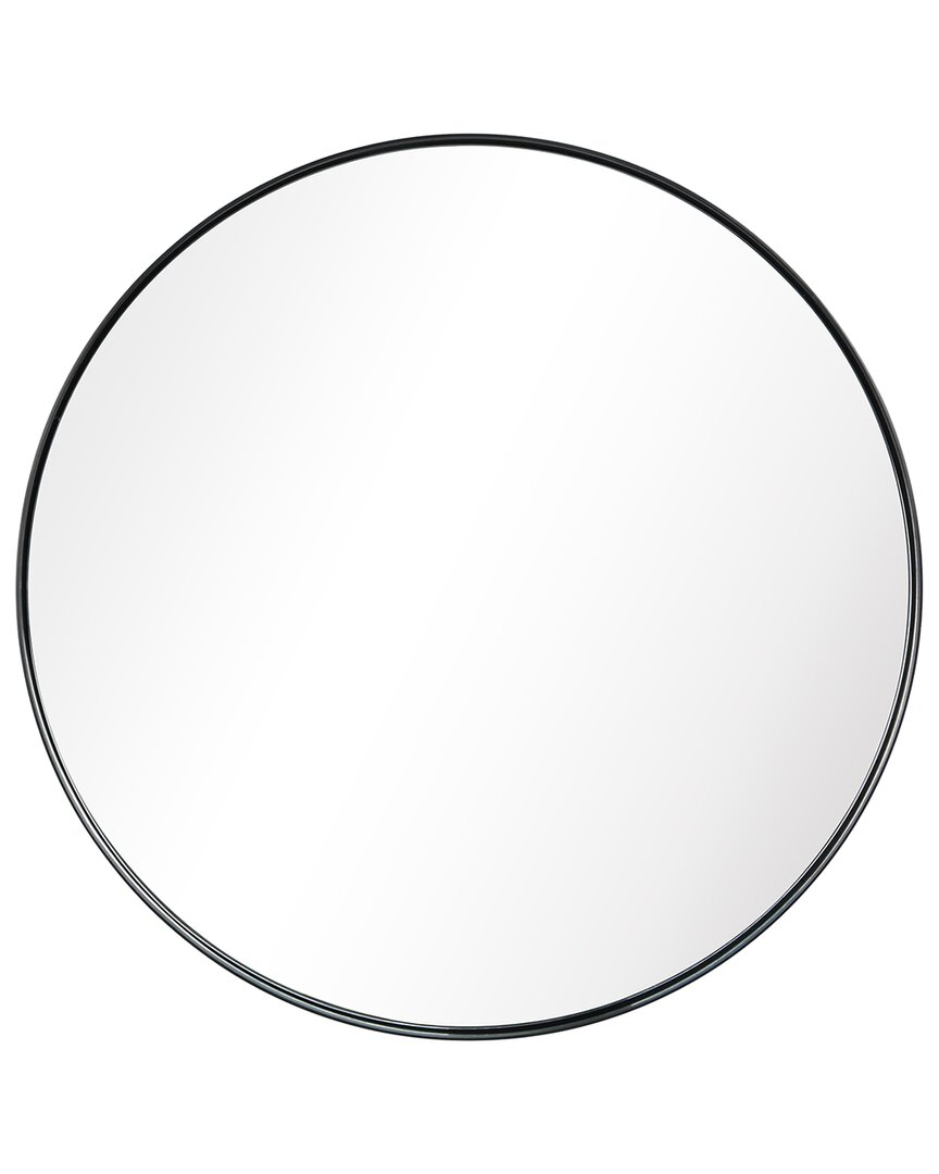 Empire Art Direct Ultra Brushed Black Stainless Steel Round Wall Mirror