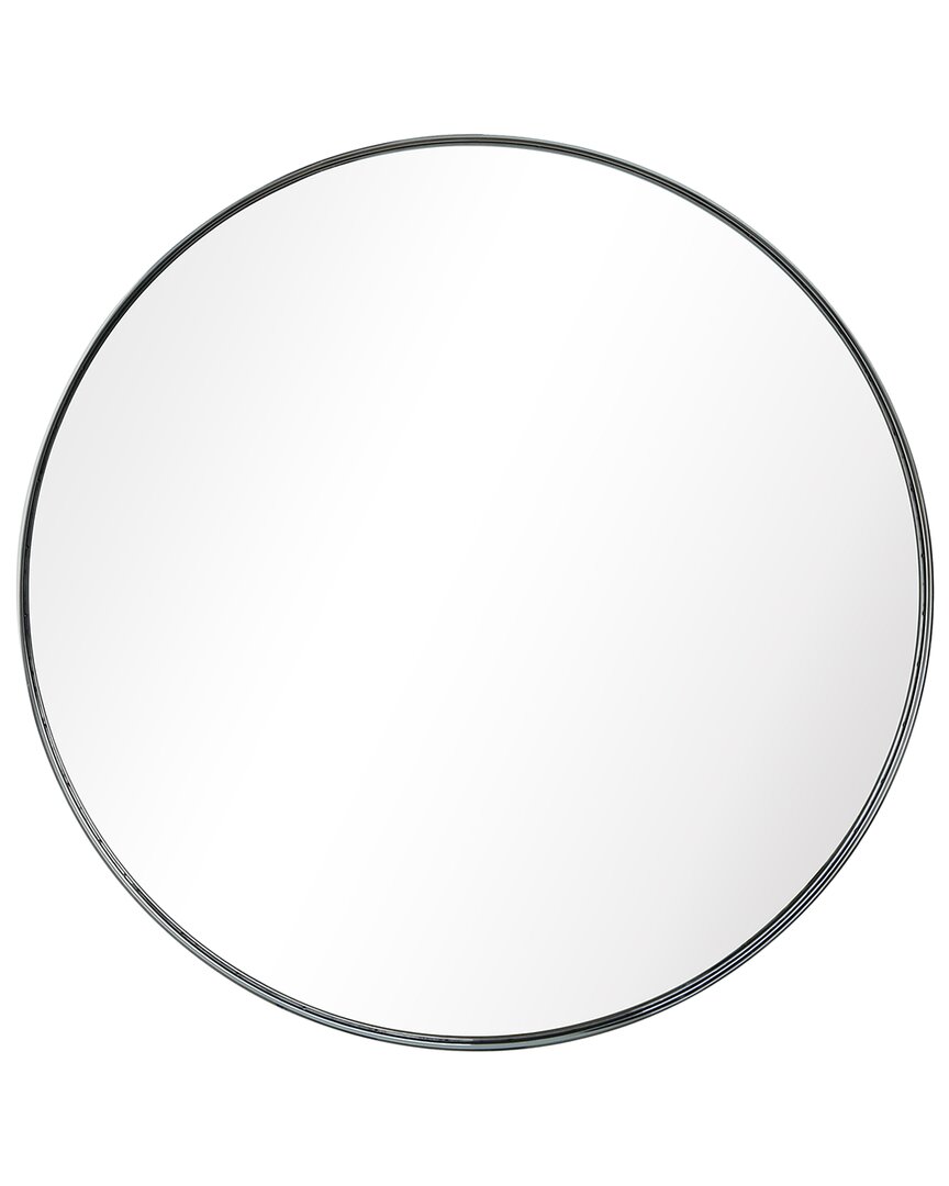 Empire Art Direct Ultra Polished Silver Stainless Steel Round Wall Mirror