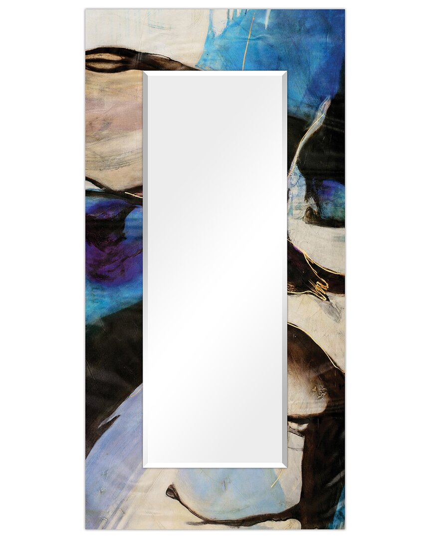 Empire Art Direct Motivos Rectangular Beveled Wall Mirror On Free Floating Printed Tempered Art Glass 7