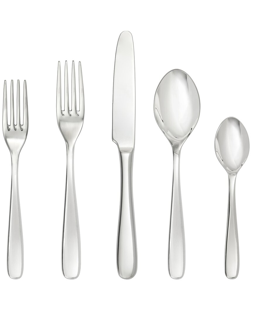 Fortessa Grand City 40pc Flatware Set (service For 8) In Silver
