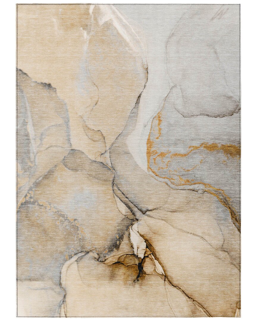 Addison Rugs Chantille Polyester Indoor/outdoor Washable Rug In Beige