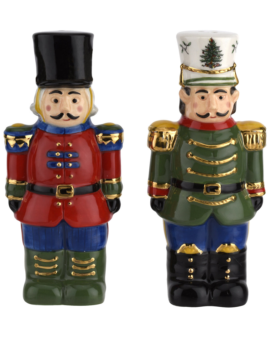 SPODE SPODE CHRISTMAS TREE NUTCRACKER SALT & PEPPER SET