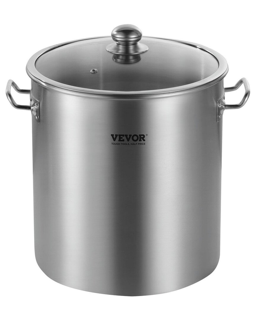 Vevor 24qt Stainless Steel Stockpot In Gray