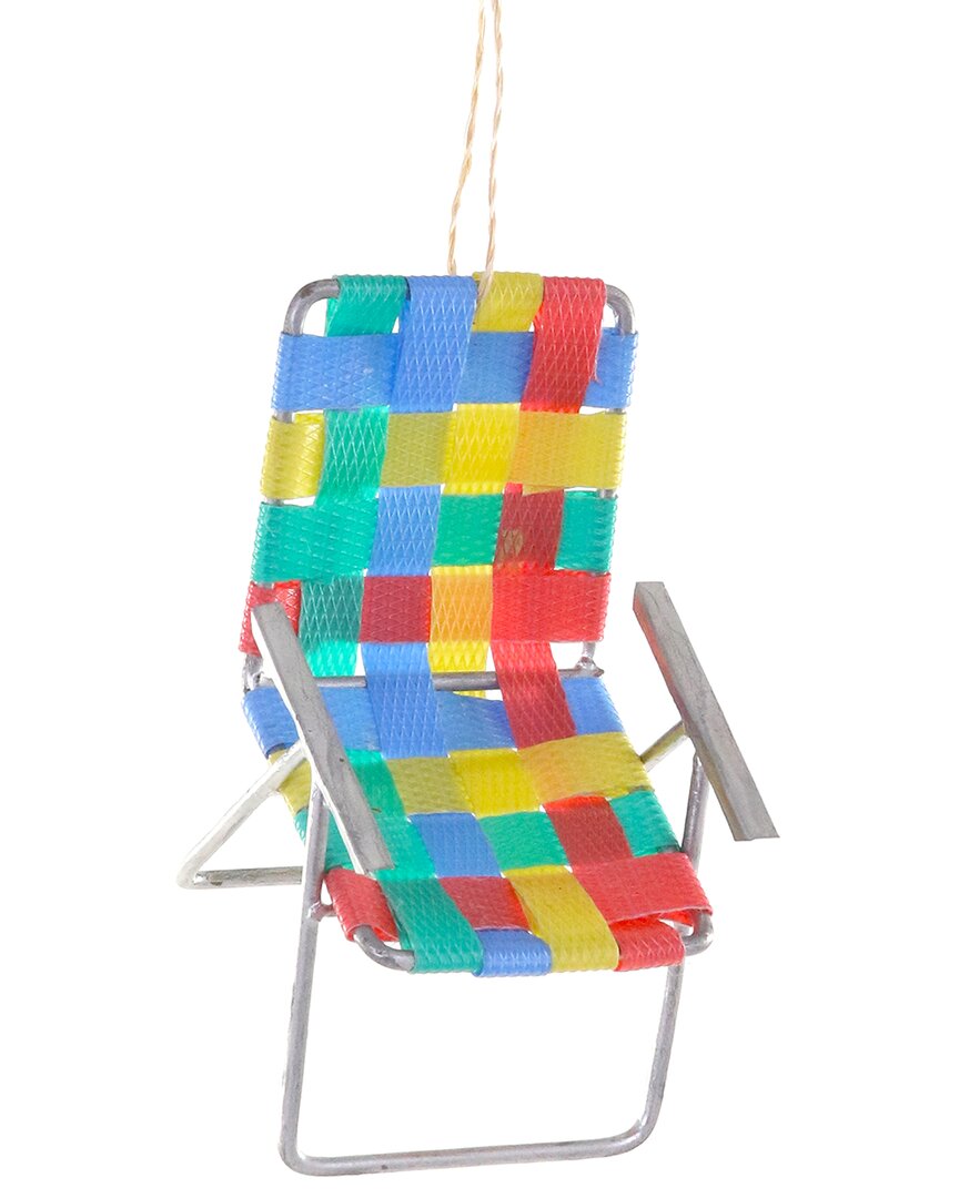 Cody Foster & Co. Retro Lawn Chair Ornament In Multi