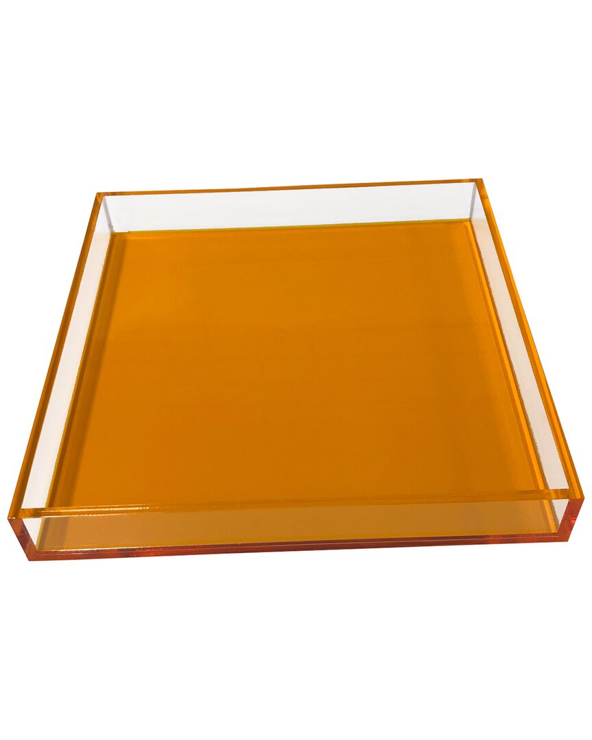 R16 Square Tray In Orange