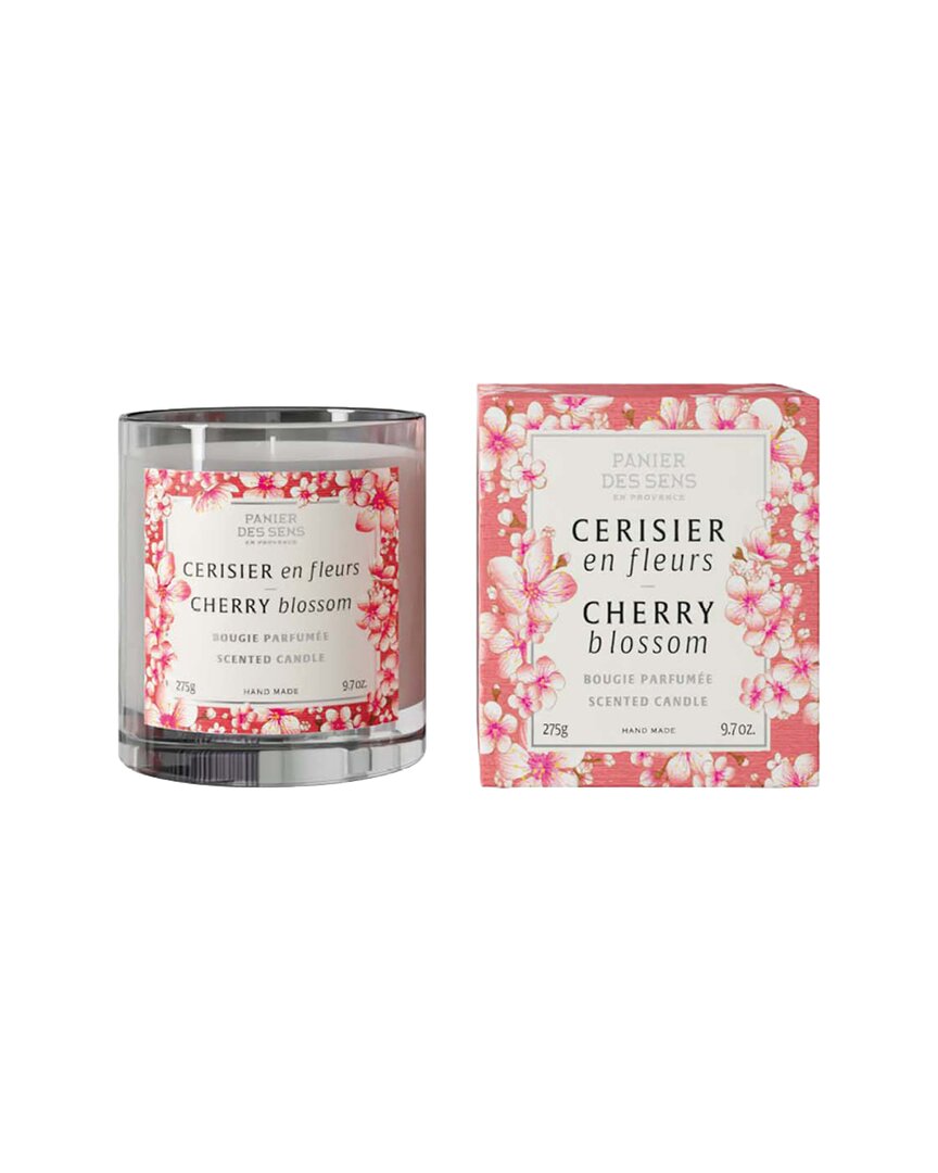 Panier Des Sens Cherry Blossom Scented Candle 9.7oz In Pink