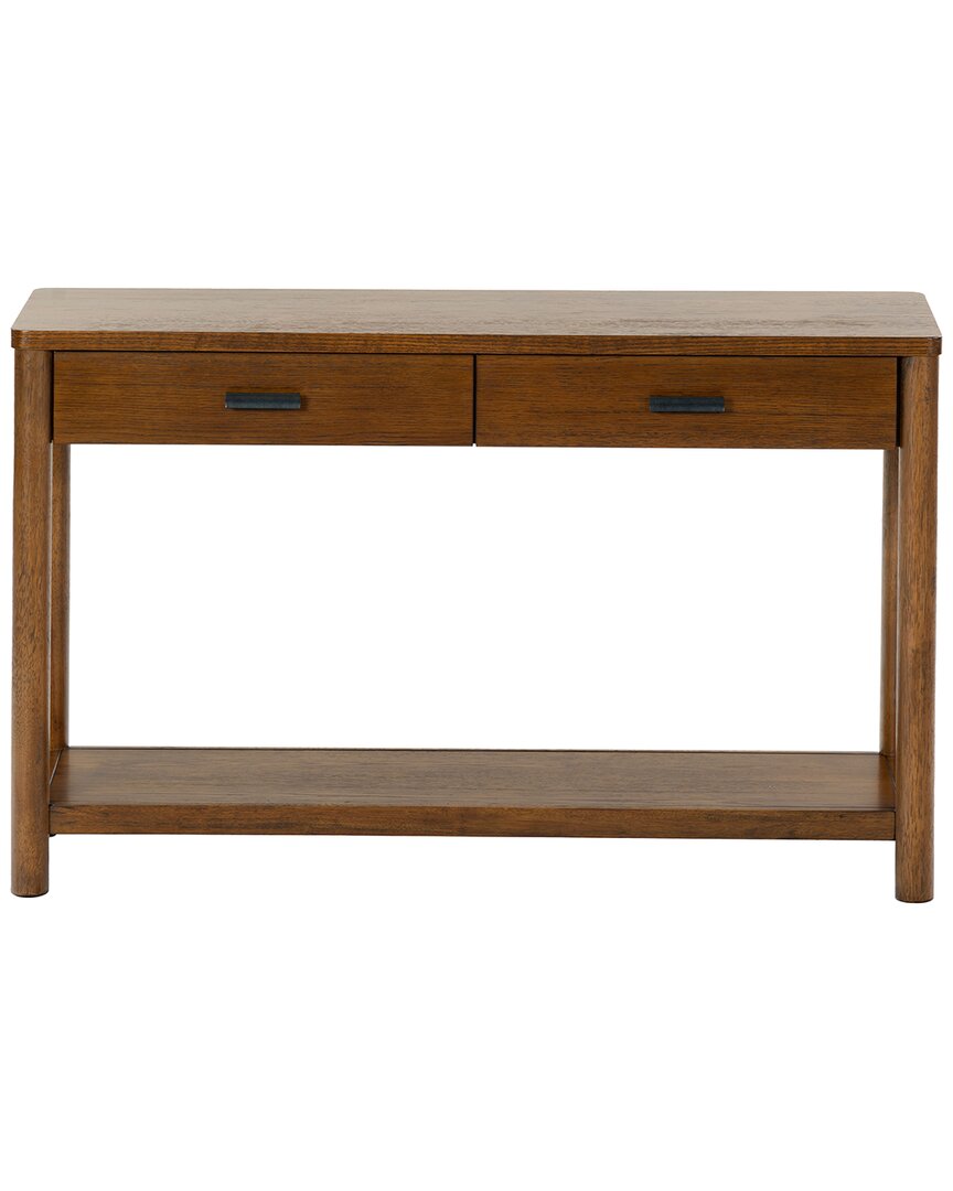 Safavieh Couture Jaylessa Wood 2 Drawer Console Table In Brown