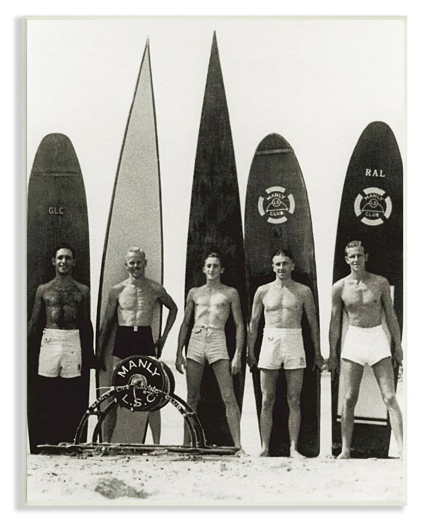 Stupell Vintage Photography Male Surfers Wall Plaque Wall Art By Graffitee Studios