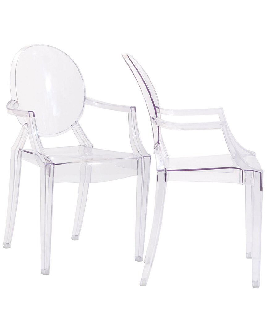 Modway Casper Dining Armchairs Acrylic Set