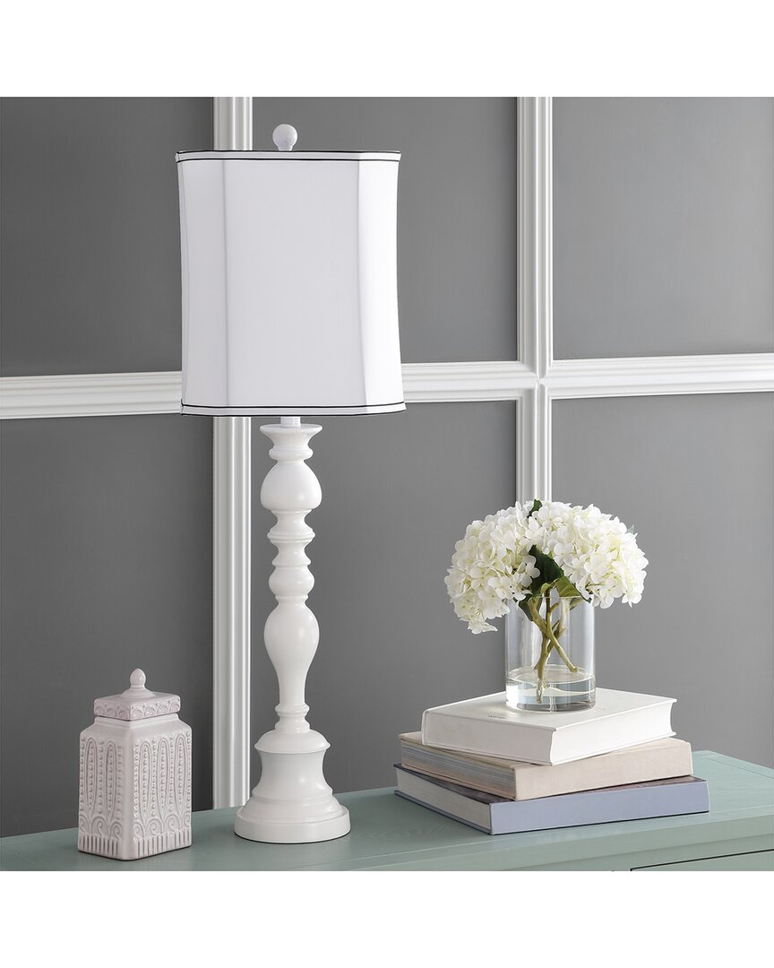 Safavieh Poly Candlestick Lamp In White