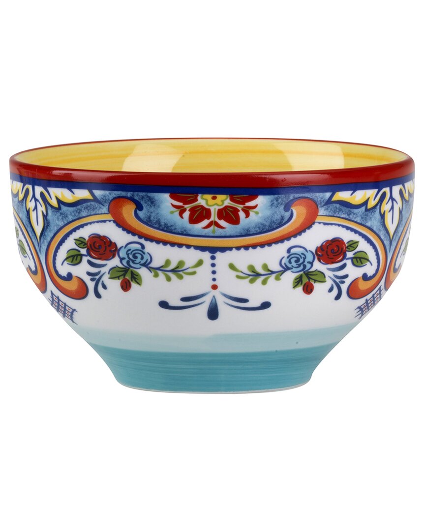 Euro Ceramica Zanzibar 3pc Mixing Bowl Set In Multicolor