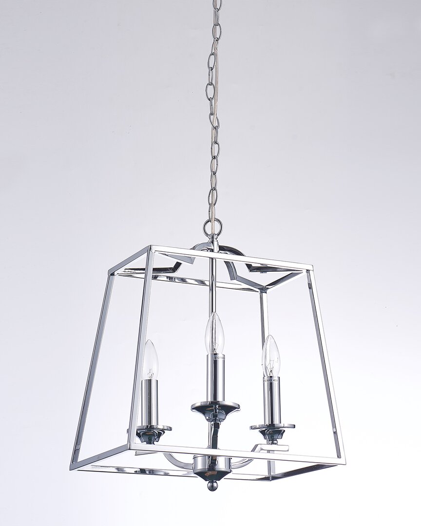 Pasargad Home Bliss Lionnel Chrome Table Lamp In Silver