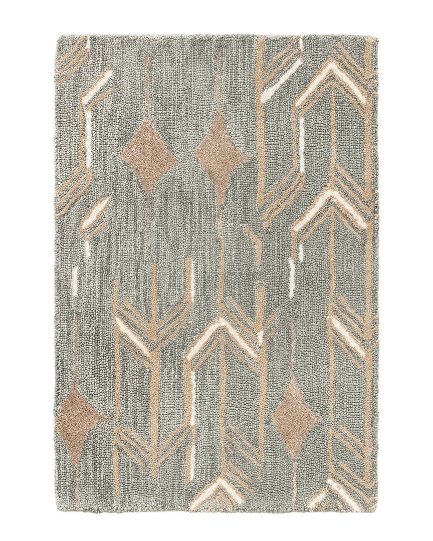 Obeetee Aero Wool Rug In Green