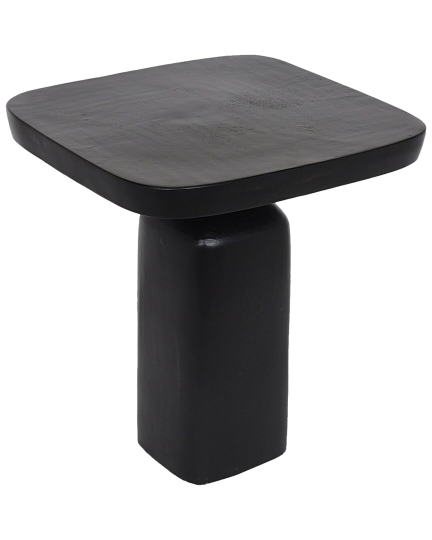 Bidkhome Aluminum Black Side Table Black