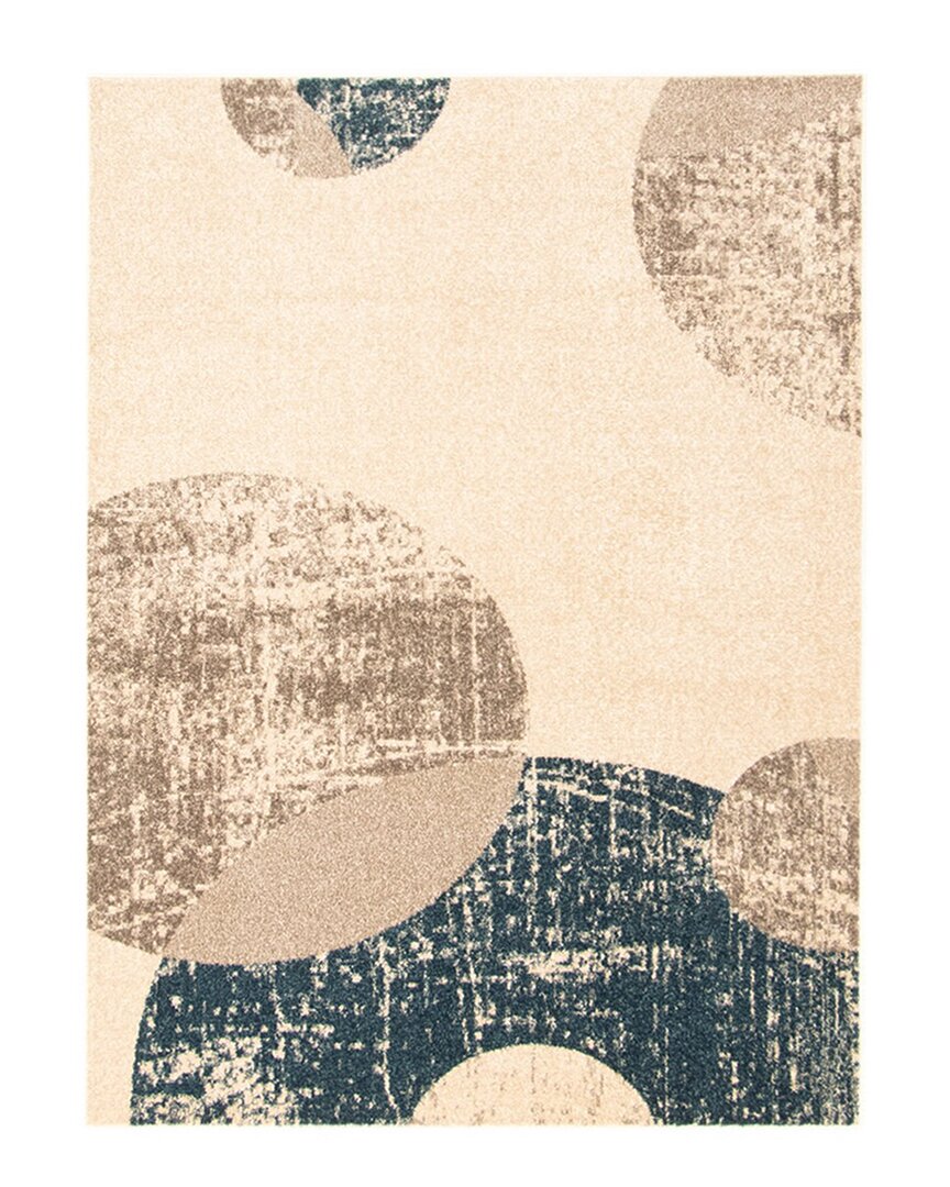 Ecarpet Bellagio Modern Abstract Rug In Ivory