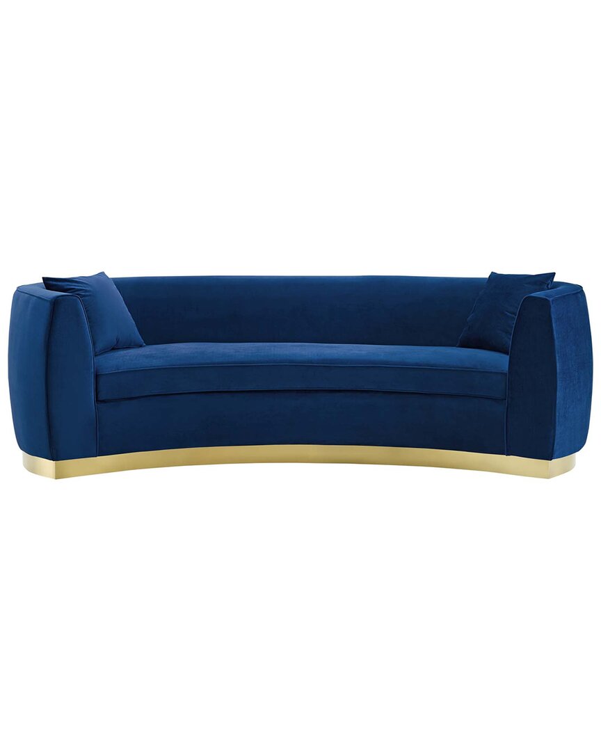 Modway Resolute Curved Performance Velvet Sofa