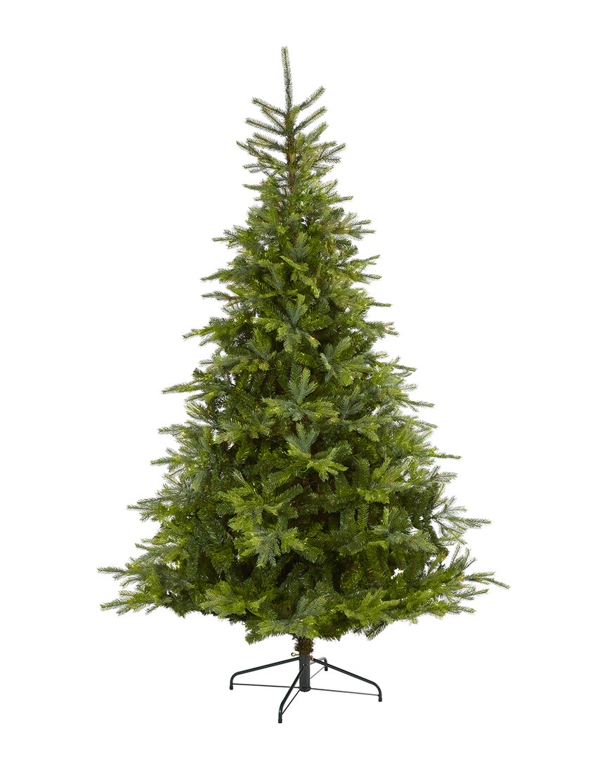 Nearly Natural 8ft North Carolina Spruce Artificial Christmas Tree With 1303 Bendable Branches In Green