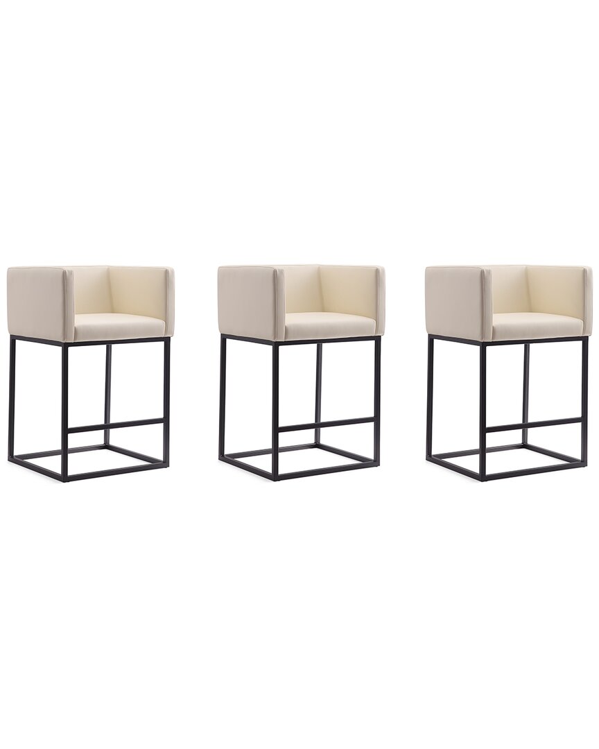 Manhattan Comfort Set Of 3 Embassy Counter Stools