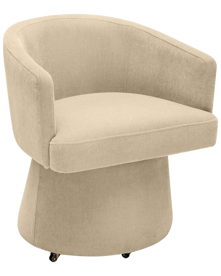 Tov Furniture Kristen Rolling Desk Chair In Brown