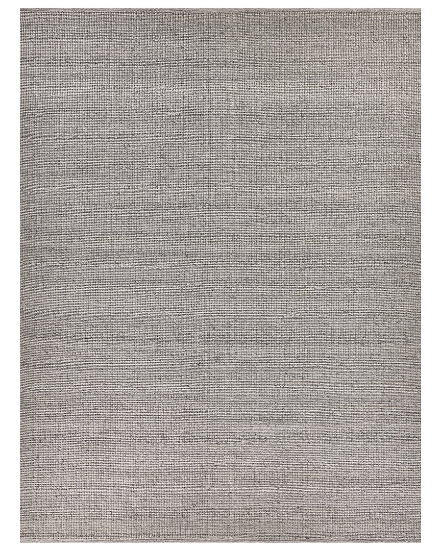 Exquisite Rugs Hesse Hand-woven Rug In Silver