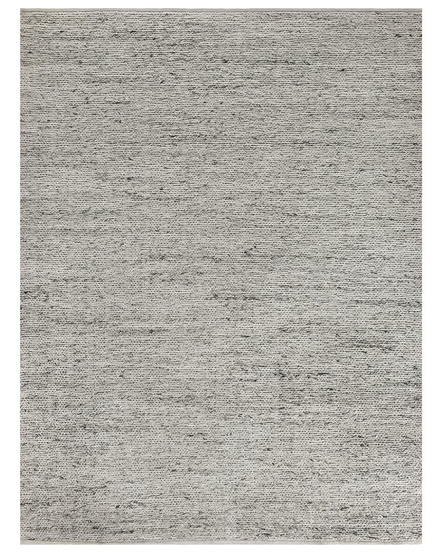 Exquisite Rugs Lauryn Hand-woven New Zealand Wool And Polyester Rug In Silver