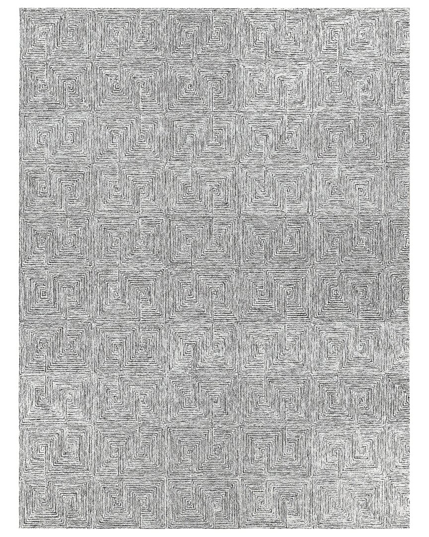 Exquisite Rugs Caprice Hand-tufted New Zealand Wool Rug In Black