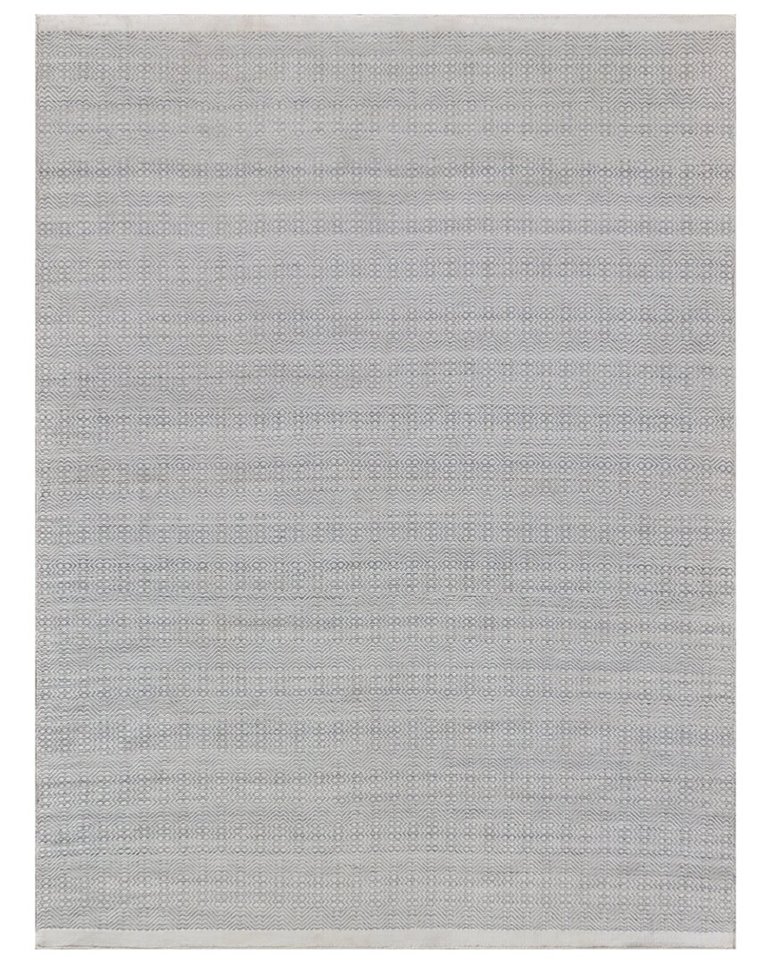 Exquisite Rugs Echo Flatweave Rug In Silver