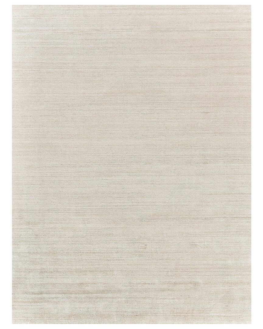 Exquisite Rugs Sanctuary Hand-loomed New Zealand Wool And Bamboo Silk Rug In Tan