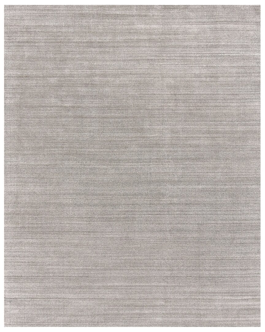 Exquisite Rugs Sanctuary Hand-loomed New Zealand Wool And Bamboo Silk Rug In Gray