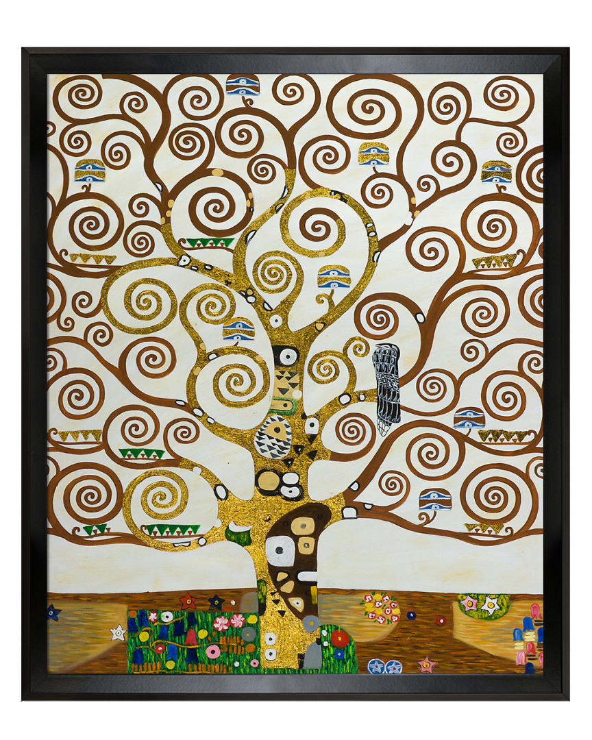 Overstock Art Tree Of Life Metallic Embellished By Gustav Klimt Oil Reproduction