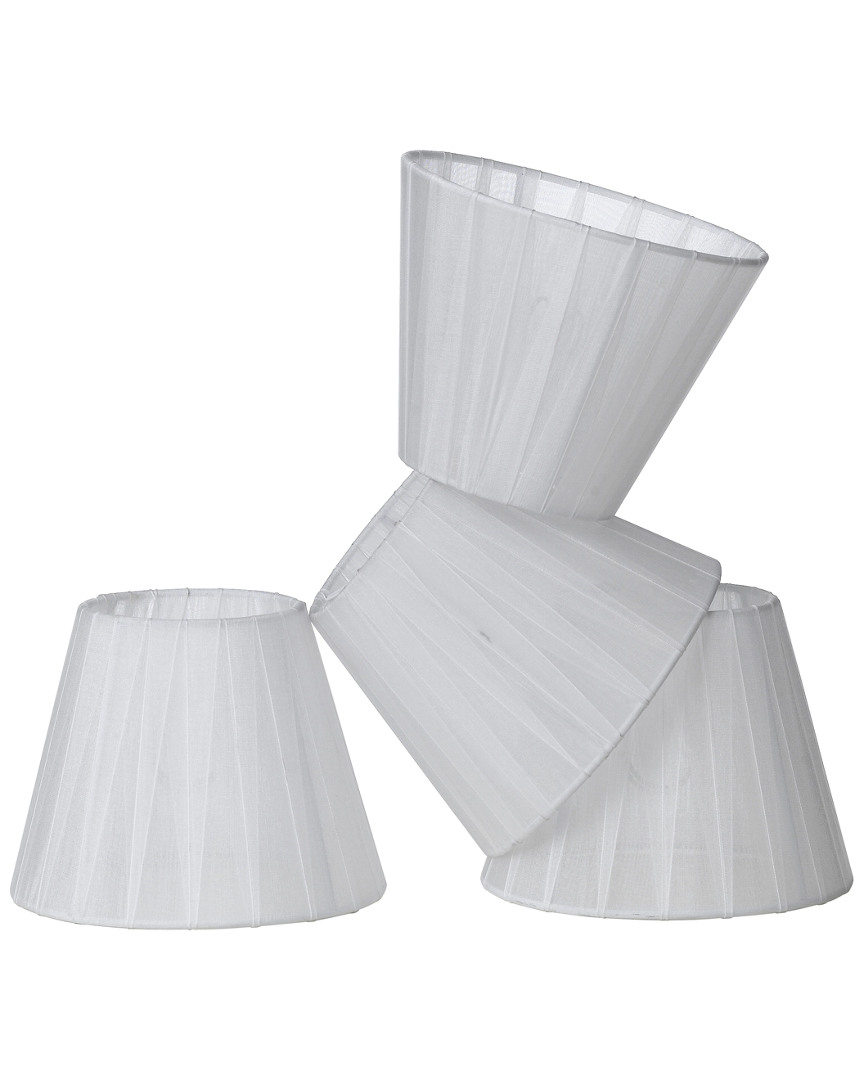 Af Lighting Angelo: Home Set Of 4 Table Lamp Shades In White
