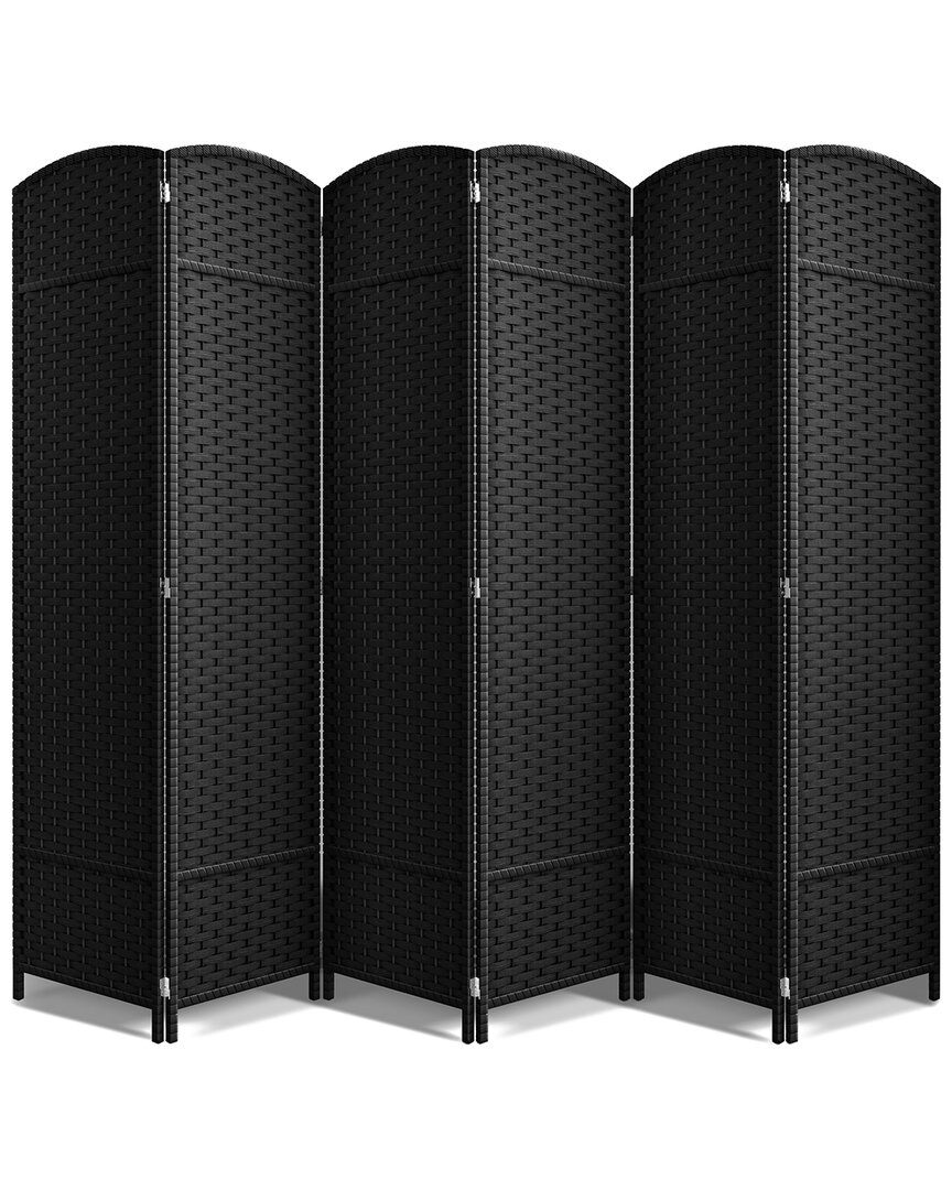 Sorbus 6 Panel Room Divider In Black