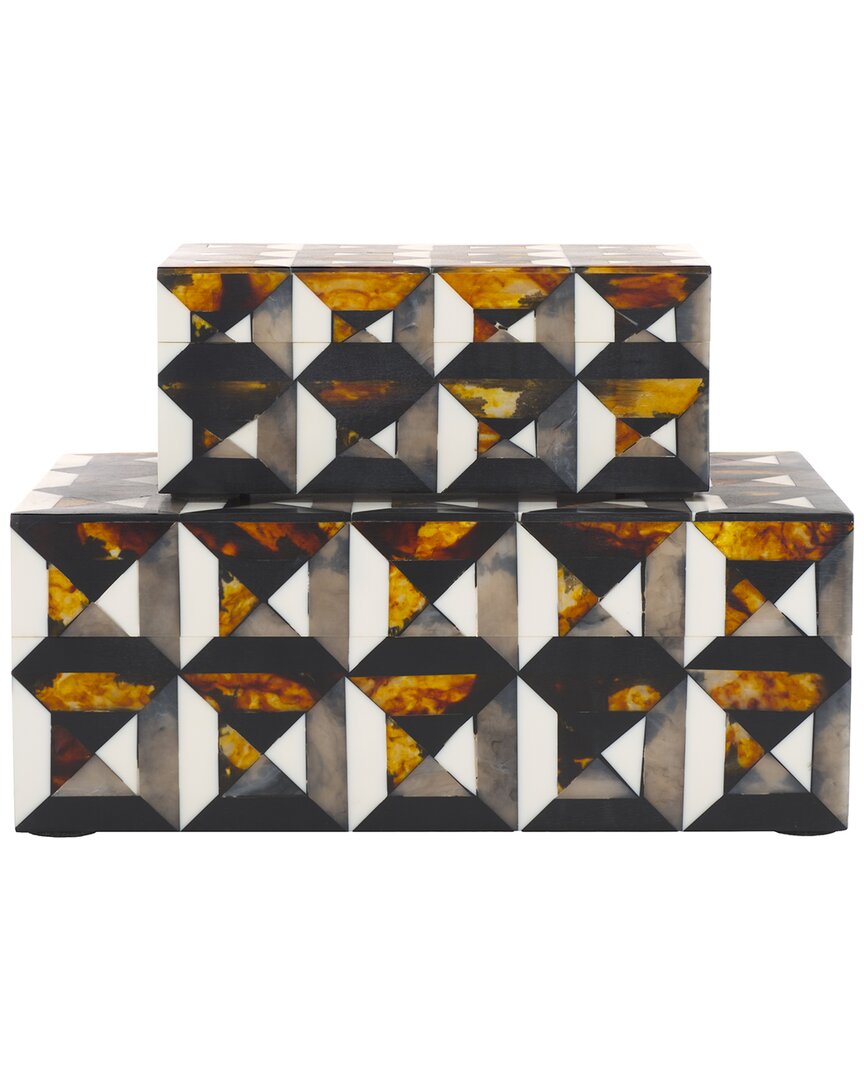 Safavieh Set Of 2 Ani Decor Boxes