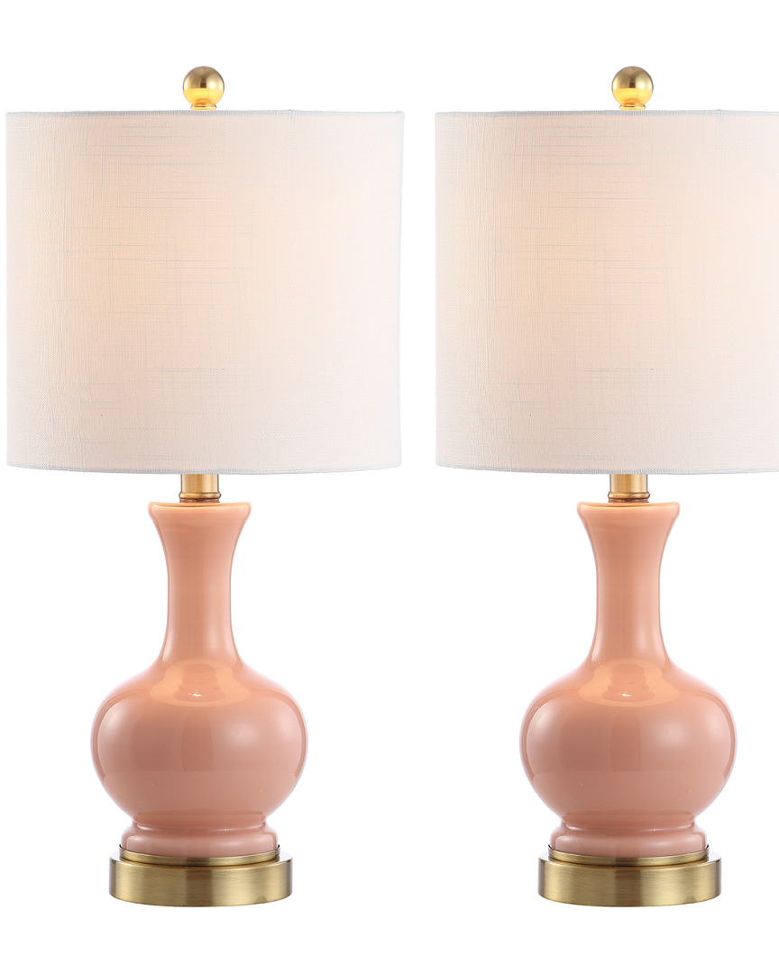 Jonathan Y Cox 22in Metal Glass Led Table Lamp