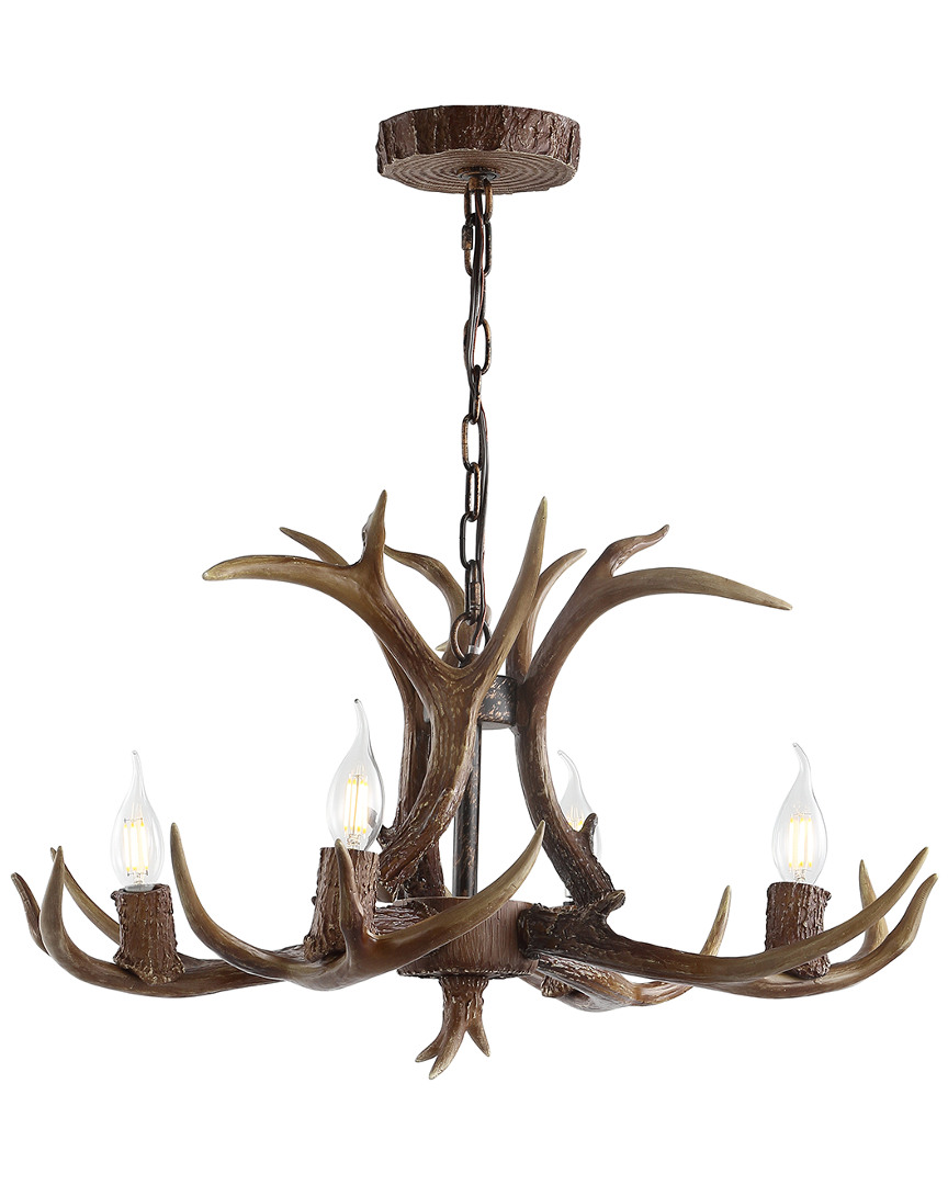 Jonathan Y Eldora 30in Adjustable Resin Antler 5-light Led Chandelier