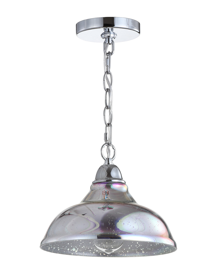 Jonathan Y Nira 9.75in Adjustable 3d Color Burst Glass Metal Pendant