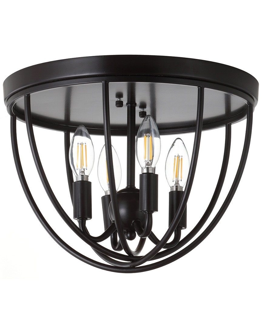 Jonathan Y Peter 13.75" Metal Led Flush Mount