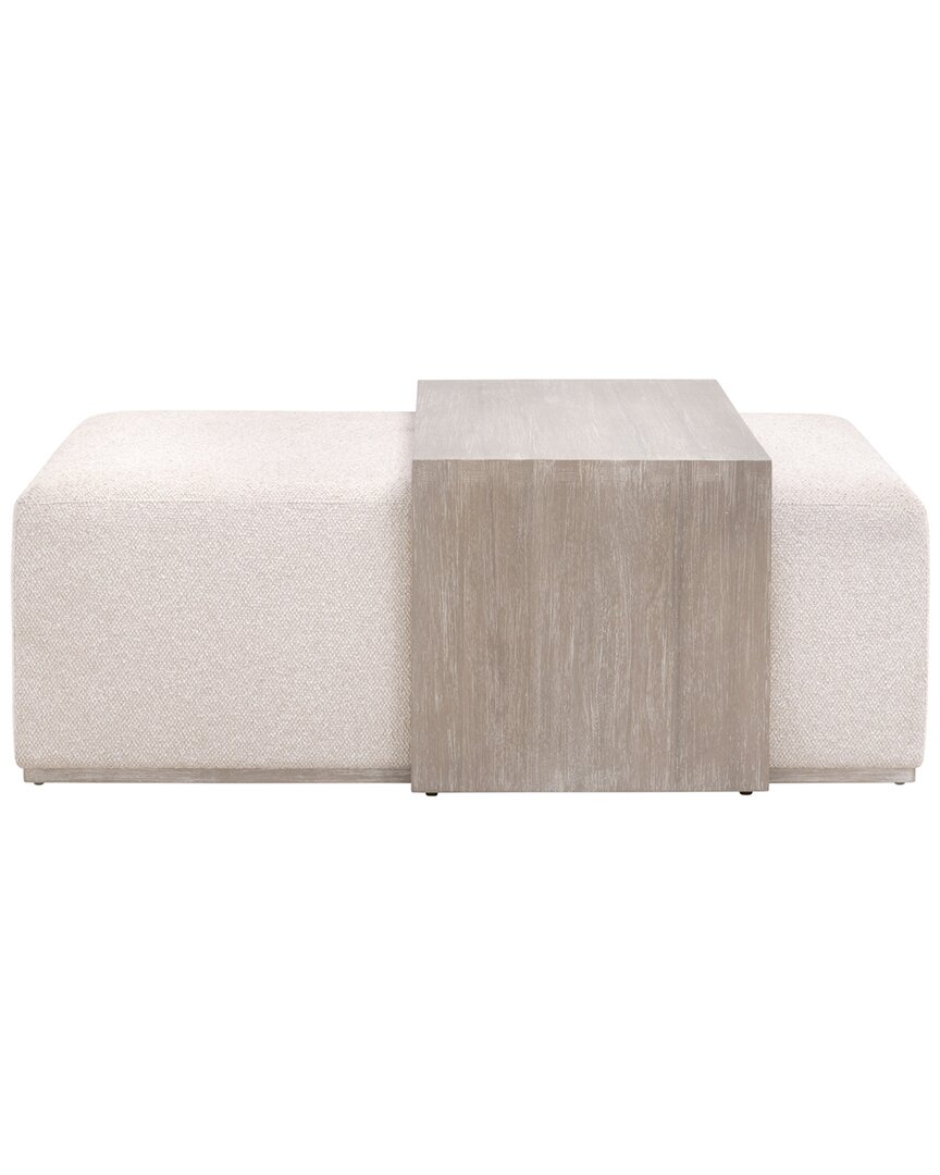 Essentials For Living Dovetail Upholstered Coffee Table